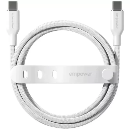 PanzerGlass Empower Racing 60W USB-C - USB-C Kábel 2m ezüst-fehér
