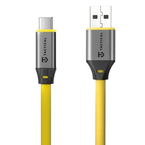 USB-A/USB-C 1m Sárga Tactical Fat Man 2.0 Kábel