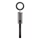 USB-C/USB-C Fekete Tactical OODA Loop kábel