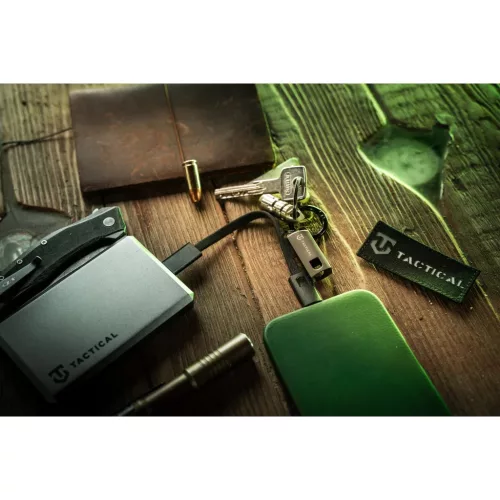 USB-C/USB-C Fekete Tactical OODA Loop kábel