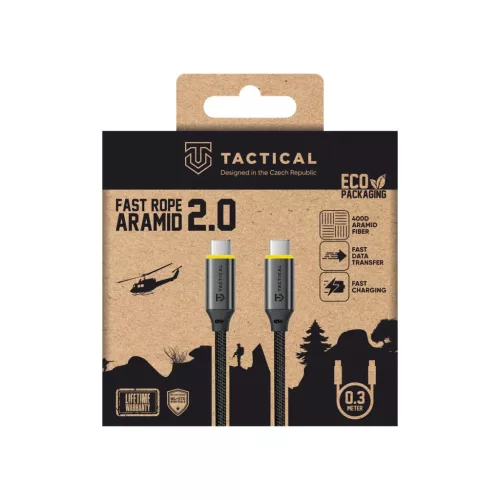 USB-C/USB-C 0.3m Tactical Fast Rope Aramid 2.0 Kábel