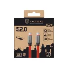USB-C/USB-C 1m Piros Tactical Fat Man 2.0 Kábel
