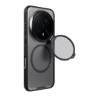Nillkin CamShield Prop Magnetic tok Honor Magic8 Pro-hoz Átlátszó Fekete tok