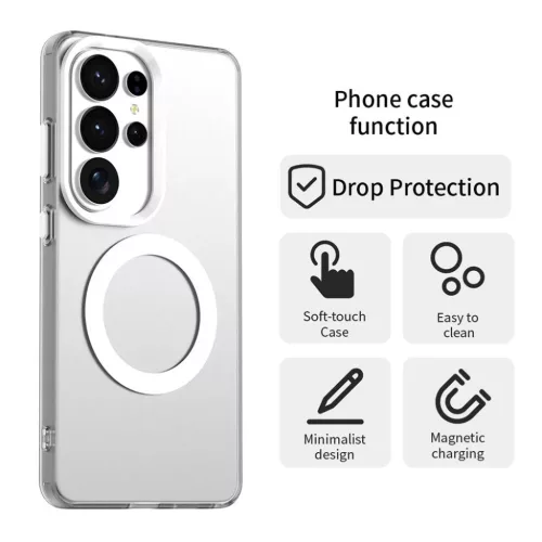 Samsung Galaxy S26 Ultra White Techsuit CandyCase MagSafe tok