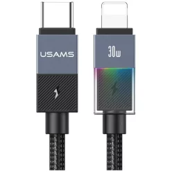 USAMS SJ776 PD 30W USB-C/Lightning 1.2m kábel, kopottas