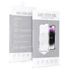 Edzett Üveg Teljes Ragasztású Könnyen Felhelyezhető Doboz iPhone 17 Pro Max Fekete üvegfólia