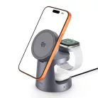 Tech-protect Qi2.2-25w-a48 3in1 Magnetic Magsafe Wireless Charger Dark Grey