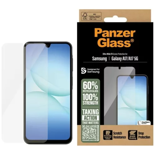 Samsung Galaxy A17 / A17 5G PanzerGlass Ultra-Wide Fit EasyAligner üvegfólia