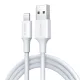 USB-A - Lightning Kábel UGREEN US155 (20730), 18W, 2.4A, 2m, Fehér