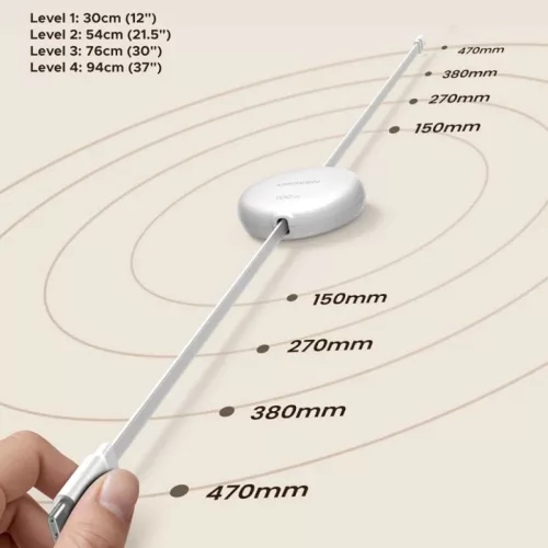 USB-C - USB-C kábel UGREEN L531, 100W, 5A, 1m, Fehér