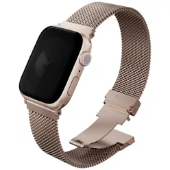   Apple Watch 42/41/40 mm UNIQ Dante Pro szíj rozsdamentes acél rózsaszín fémes