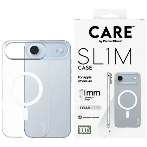 iPhone 17 Air CARE by PanzerGlass SL1M MagSafe átlátszó tok
