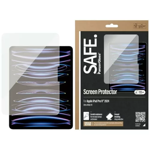iPad Pro 11" (2024) üvegfólia, Tempered glass SAFE by PanzerGlass Ultra-Wide Fit