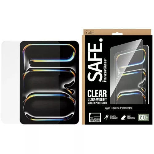 iPad Pro 11 2024/2025 üvegfólia SAFE by PanzerGlass Ultra-Wide Fit