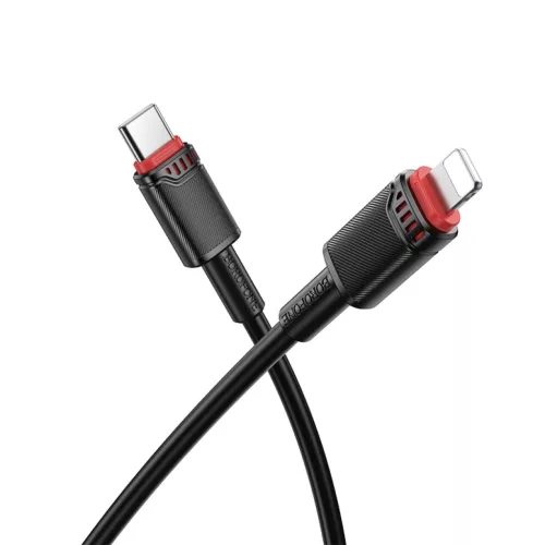 Borofone Kábel BX110 Beneficio - USB Lightning 2,4A 1 méter fekete