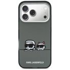 iPhone 17 Pro Max Fekete Karl Lagerfeld IML K&CH Heads Logo MagSafe tok