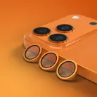 iPhone 17 Pro / 17 Pro Max kamera lencsevédő narancssárga üvegfólia