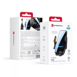   Forcell F-Grip HS6 15W fekete szélvédőre / szellőzőrácsra autós telefontartó