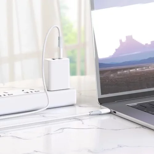 Hoco 60W 3A 1 m X70 fehér USB C - USB C kábel