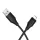 Lightning USB kábel Hoco 2,4A 1 m szilikon fekete