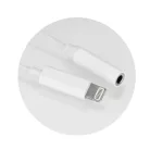 iPhone 7 és iPhone 7 Plus Adapter AUX Lightning (male) Jack 3,5 mm (female) fehér