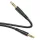 Hoco 1 m UPA24 fekete 3,5 mm-es Jack Jack kábel