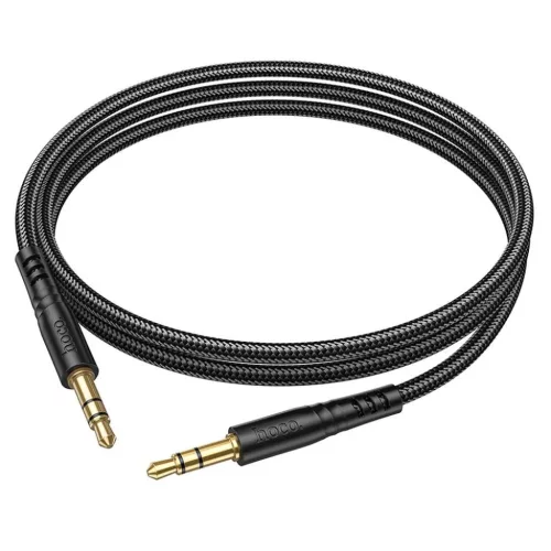 Hoco 1 m UPA24 fekete 3,5 mm-es Jack Jack kábel