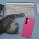 Samsung Galaxy A57 5G szilikon tok rózsaszín