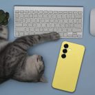 Samsung Galaxy A37 5G tok szilikon 2 mm citromsárga tok