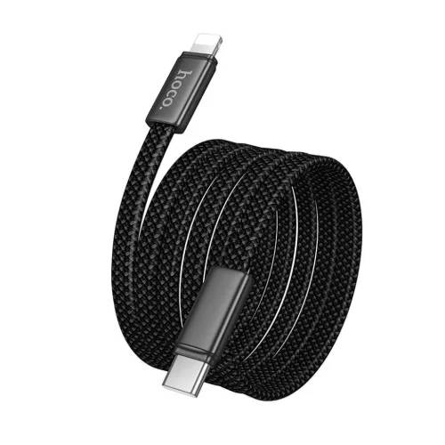 USB C - Lightning 1 m Hoco PD 30W X125 fekete kábel