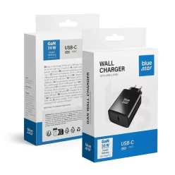   USB-C hálózati töltő adapter Blue Star QC4.0 PD 3A 35W TFB-TC-35WPD fekete