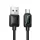 USB A-ról USB C-re LCD kijelzős kábel Hoco 3A 1,2 m fekete