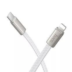 Villámgyors USB C - Lightning Hoco PD 30W 1 m X125 fehér