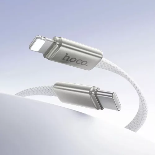 Villámgyors USB C - Lightning Hoco PD 30W 1 m X125 fehér