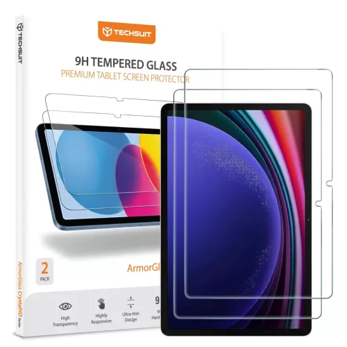 Samsung Galaxy Tab S9 Techsuit - ArmorGlass CrystalHD (2 pack) - Átlátszó üvegfólia