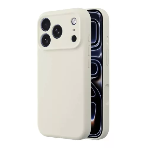 iPhone 16 Pro Forcell F-Protect Gumi Prémium tok antik fehér