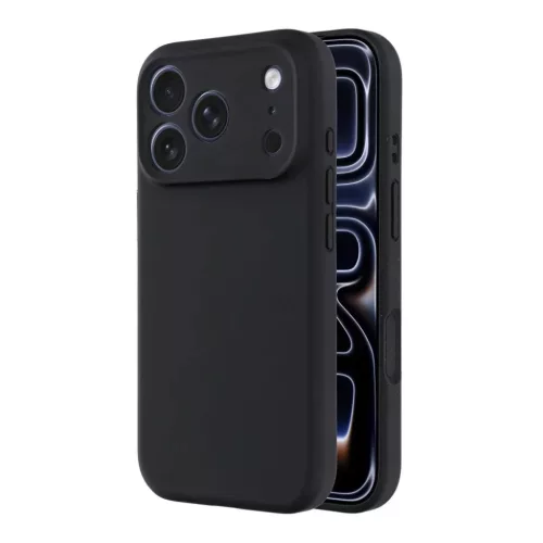 Apple iPhone 16 Pro fekete Forcell F-Protect Rubber Premium tok MagSafe-kompatibilis