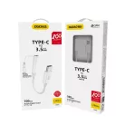 Dudao audio adapter fejhallgató adapter USB Type C-ről 3.5 mm-es mini jack csatlakozóra fehér (L16CPro white)