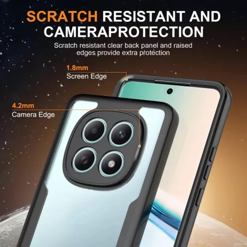 Xiaomi Redmi Note 15 5G Fekete Techsuit - ColorVerse 360 Series + Képernyővédő tok