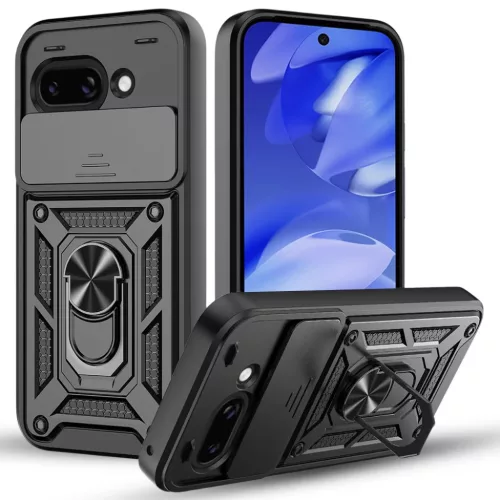 Google Pixel 10a Fekete Techsuit CamShield Series tok