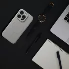 iPhone 16 Pro tok szilikon mágneses tok nagy kivágással titánszürke