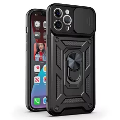   Slide Camera Armor fliptok Samsung Galaxy S26 Ultra fekete tok
