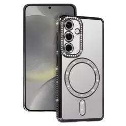 Bling Magsafe tok Samsung Galaxy S26 Ultra fekete