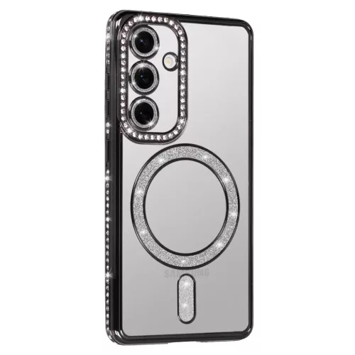 Bling Magsafe tok Samsung Galaxy S26 Ultra fekete