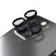 iPhone 15 Pro / 15 Pro Max kamera lencsevédő fekete üvegfólia