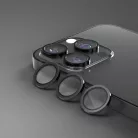 iPhone 15 Pro / 15 Pro Max kamera lencsevédő fekete üvegfólia