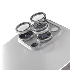   iPhone 15 Pro / 15 Pro Max kameravédő üvegfólia titánszürke