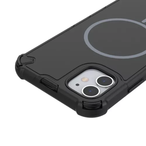 iPhone 11 Defender 2in1 Mag tok fekete tok