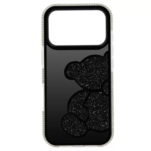 iPhone 16 Pro fekete Teddy Bear tok