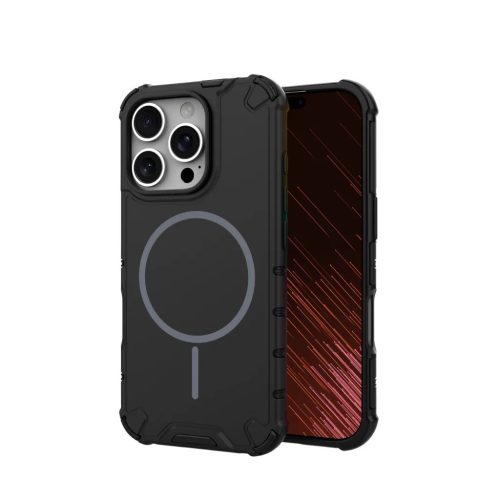 iPhone 14 Pro Defender 2in1 Mag fekete tok